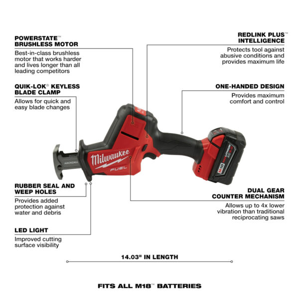 Milwaukee Reciprocating Saw w/Battery Kit - Image 4