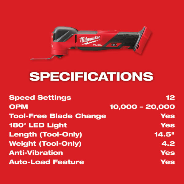 Milwaukee M18 FUEL Oscillating Multi Tool Kit - Image 3