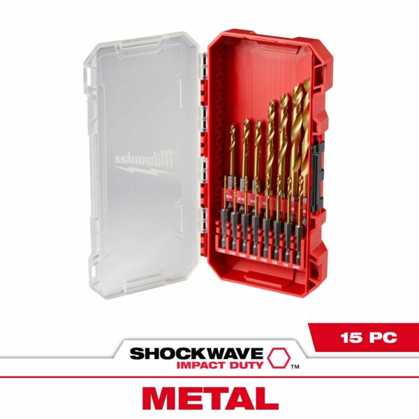 Milwaukee 15PC Titanium Drill Bit Set