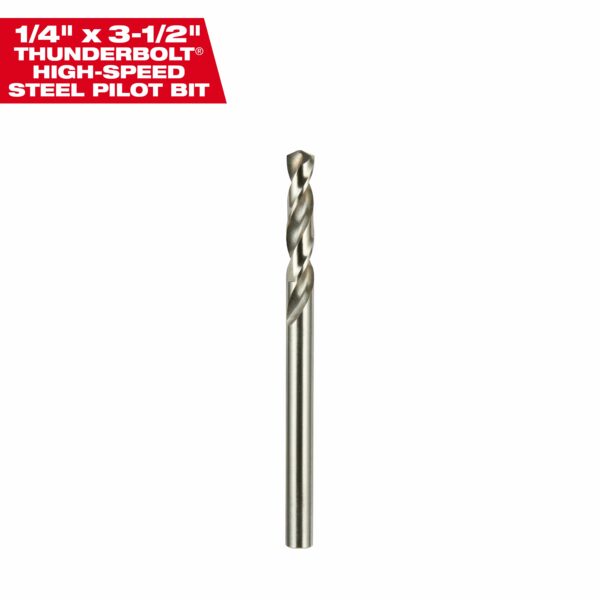 Milwaukee 1/4" x 3.5" High Speed Steel Pilot Bit