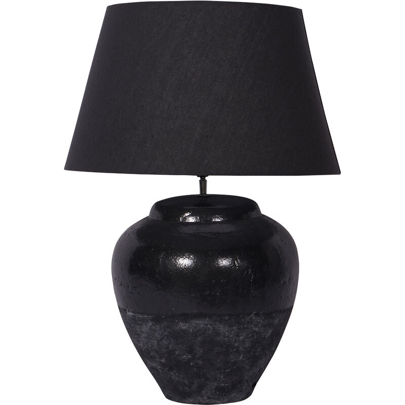 Black Ceramic Table Lamp E27 Socket Stylish Home Lighting