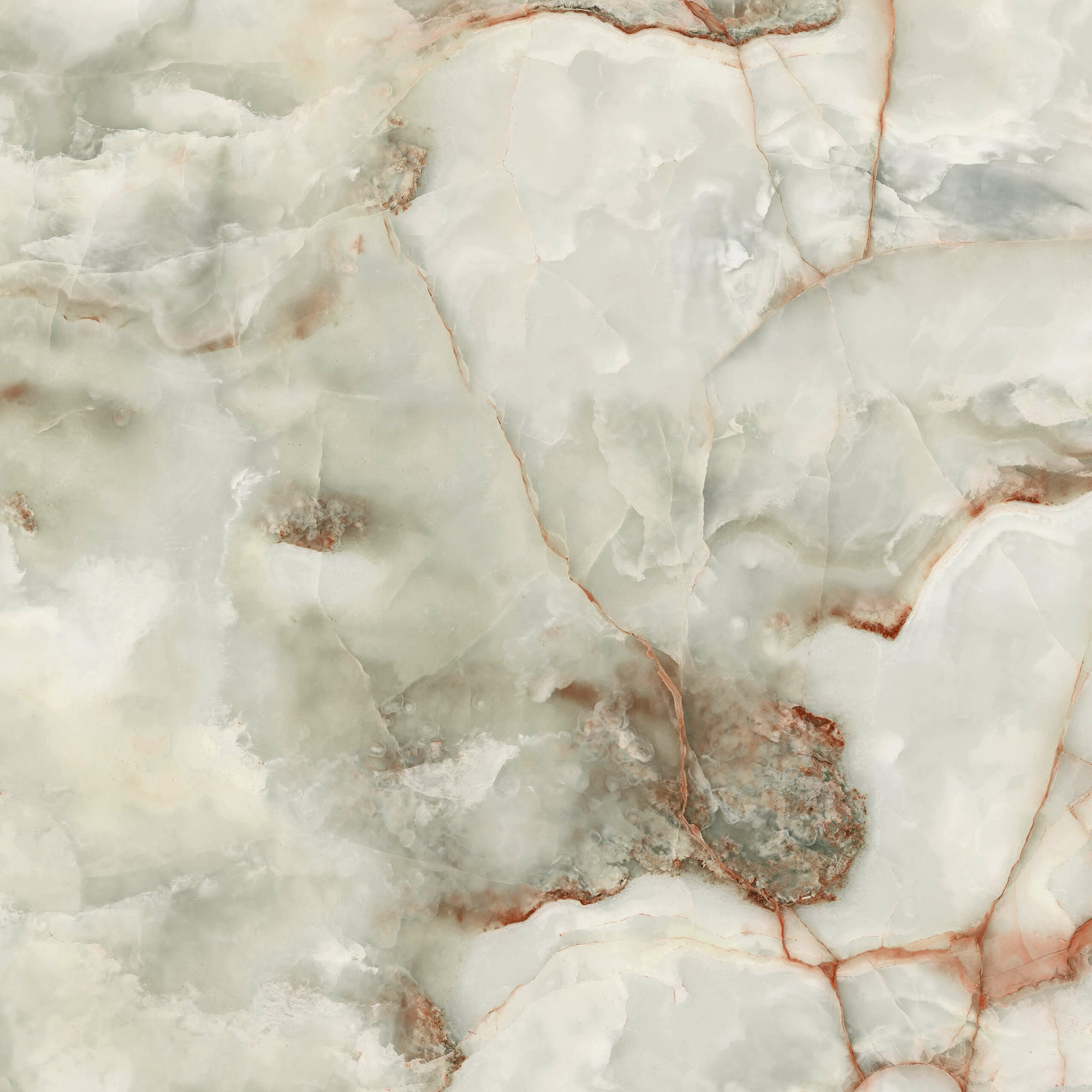 Nebula Green Glossy Porcelain Floor Tiles 60x60 cm - 4pcs